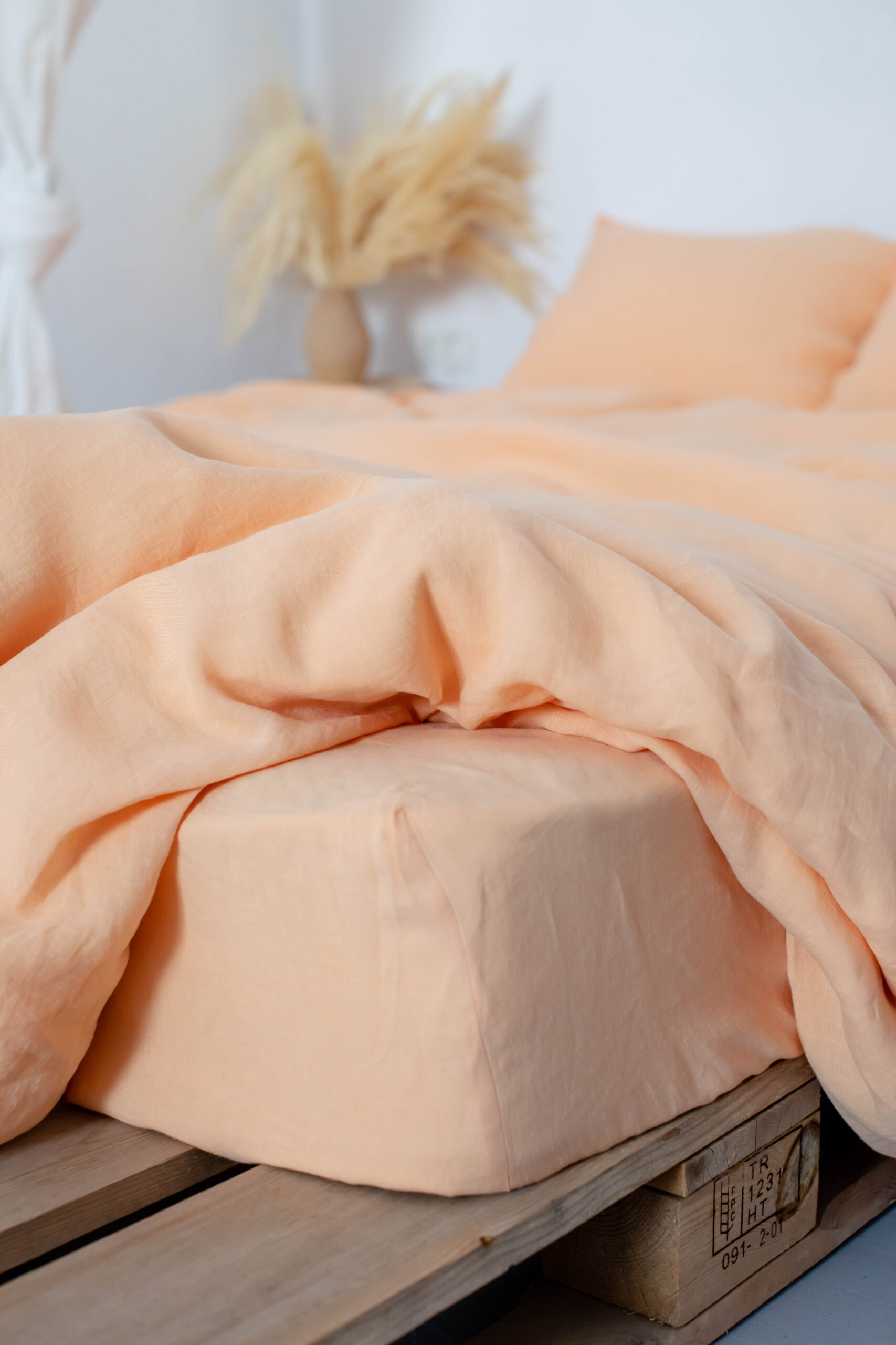 Peach Bite Set 90x200 Sheet and 150x200 Quilt Cover