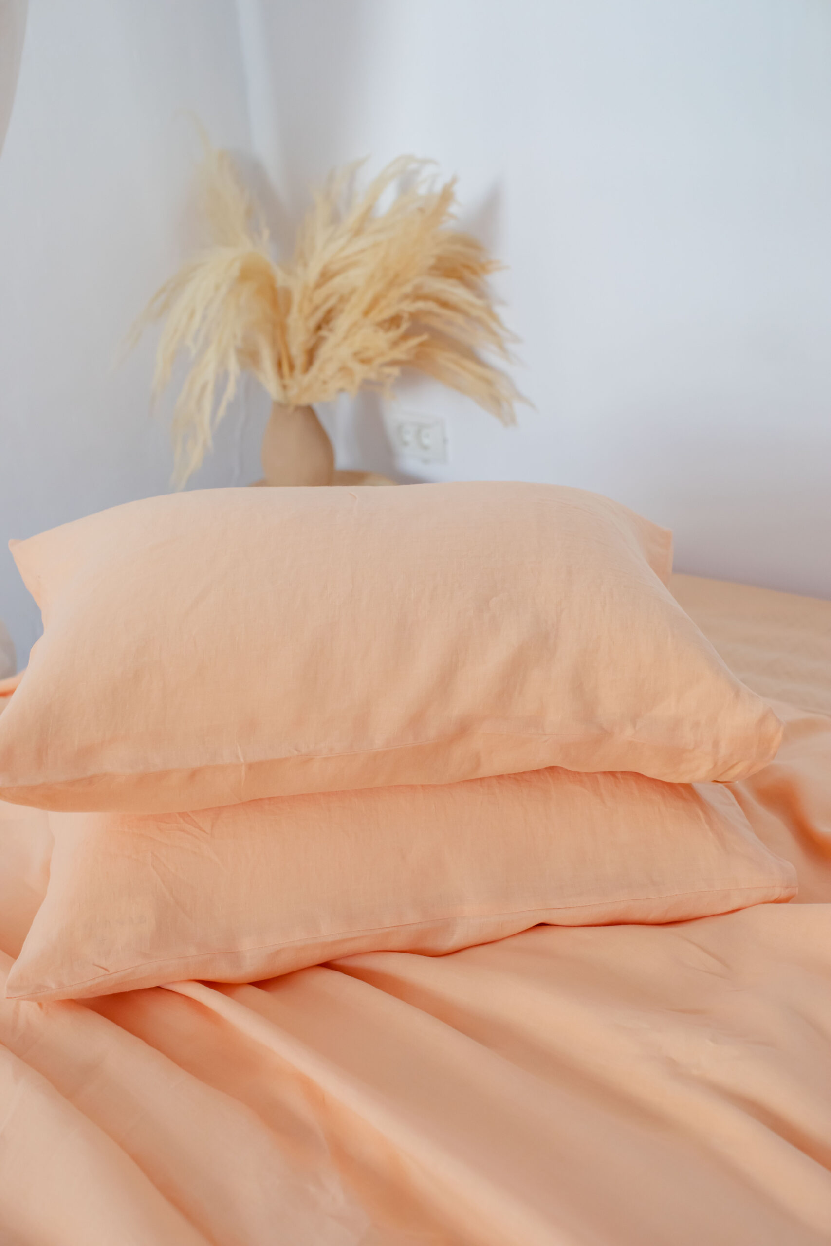 Peach Bite Set 50x60 Pillowcases and 90x200 Sheet