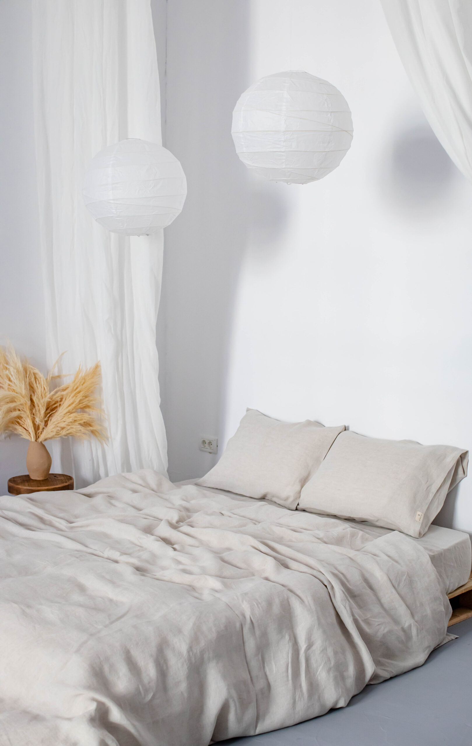 Natural Set 50x70 Pillowcases and 200x220 Quilt Cover