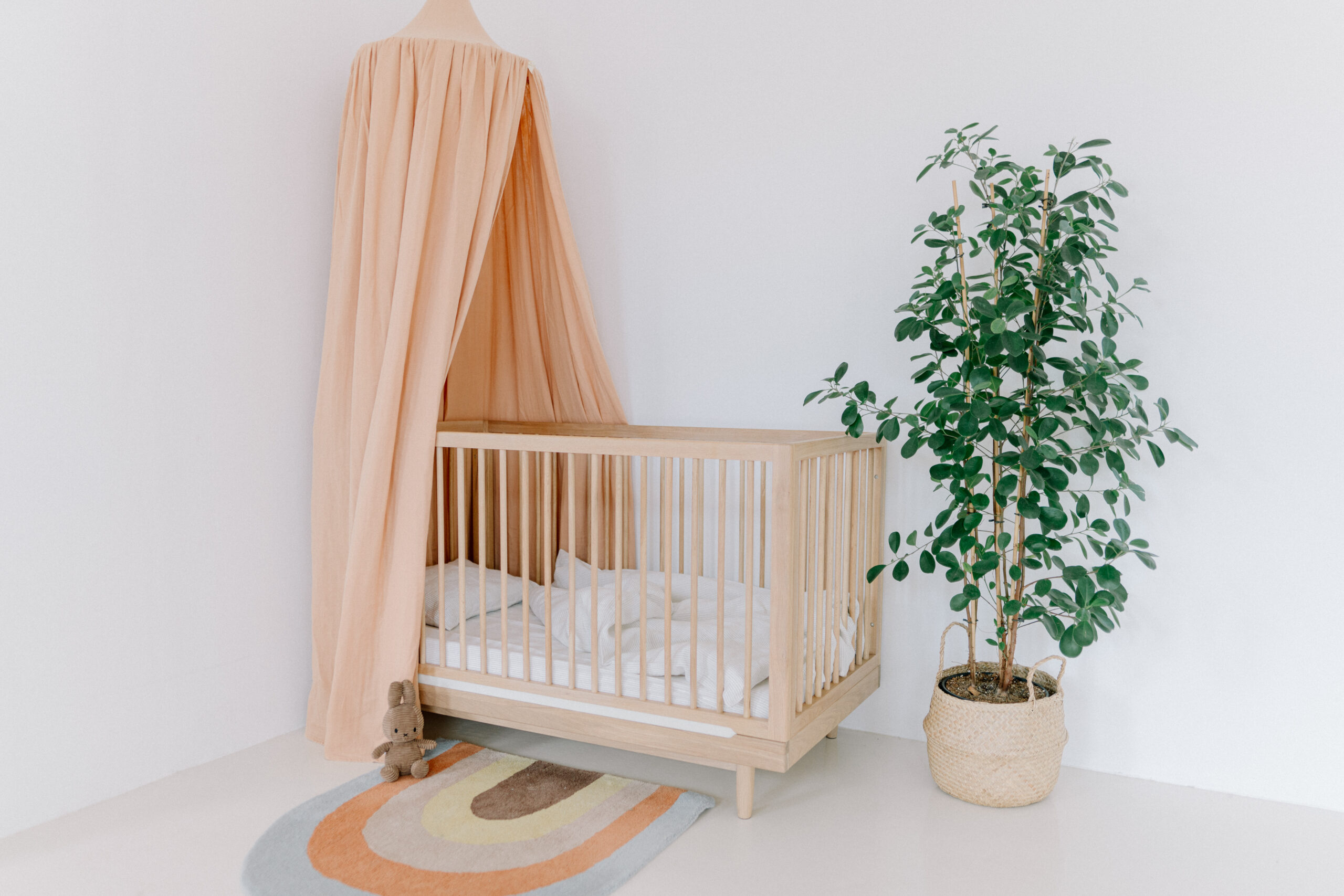 Natural Small Stripes Sheet for kids