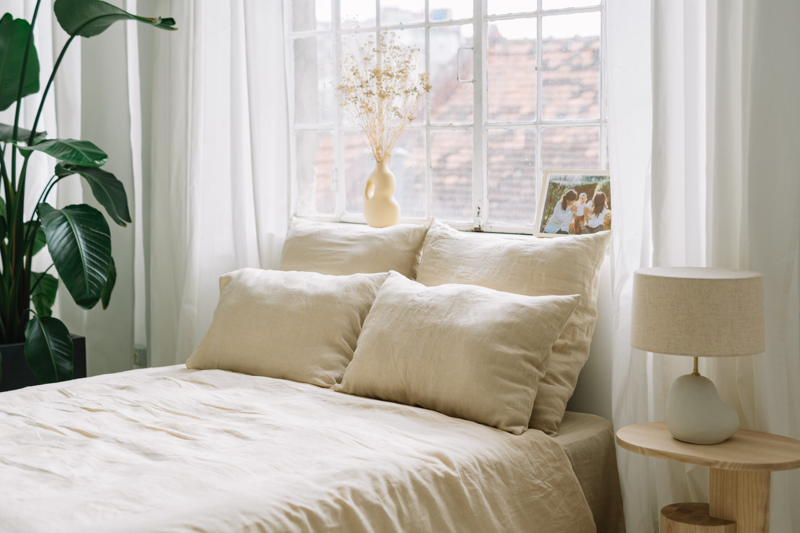 Vanilla Cream Set 60x60 Pillowcases and 220x220 Quilt Cover