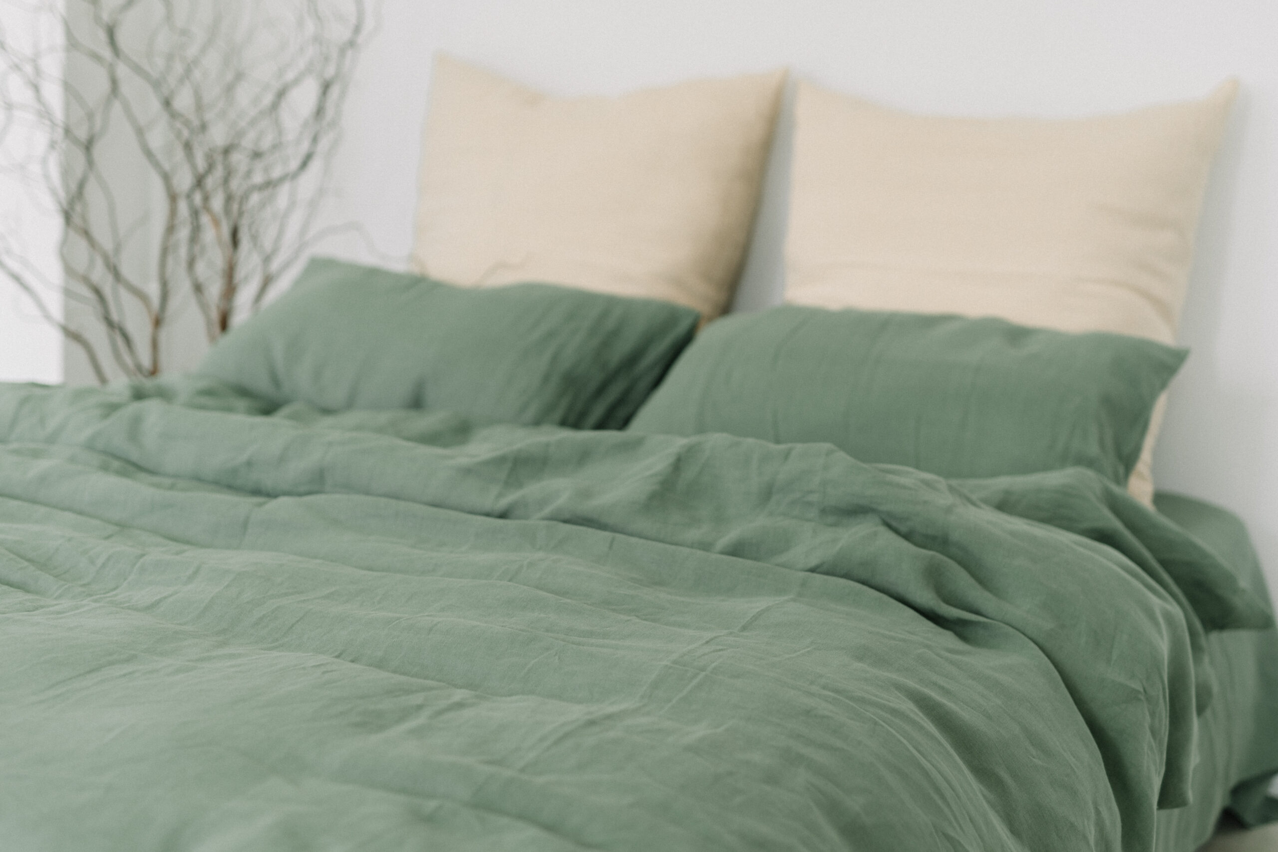 Mint Green Set 60x60 Pillowcases and 220x220 Quilt Cover