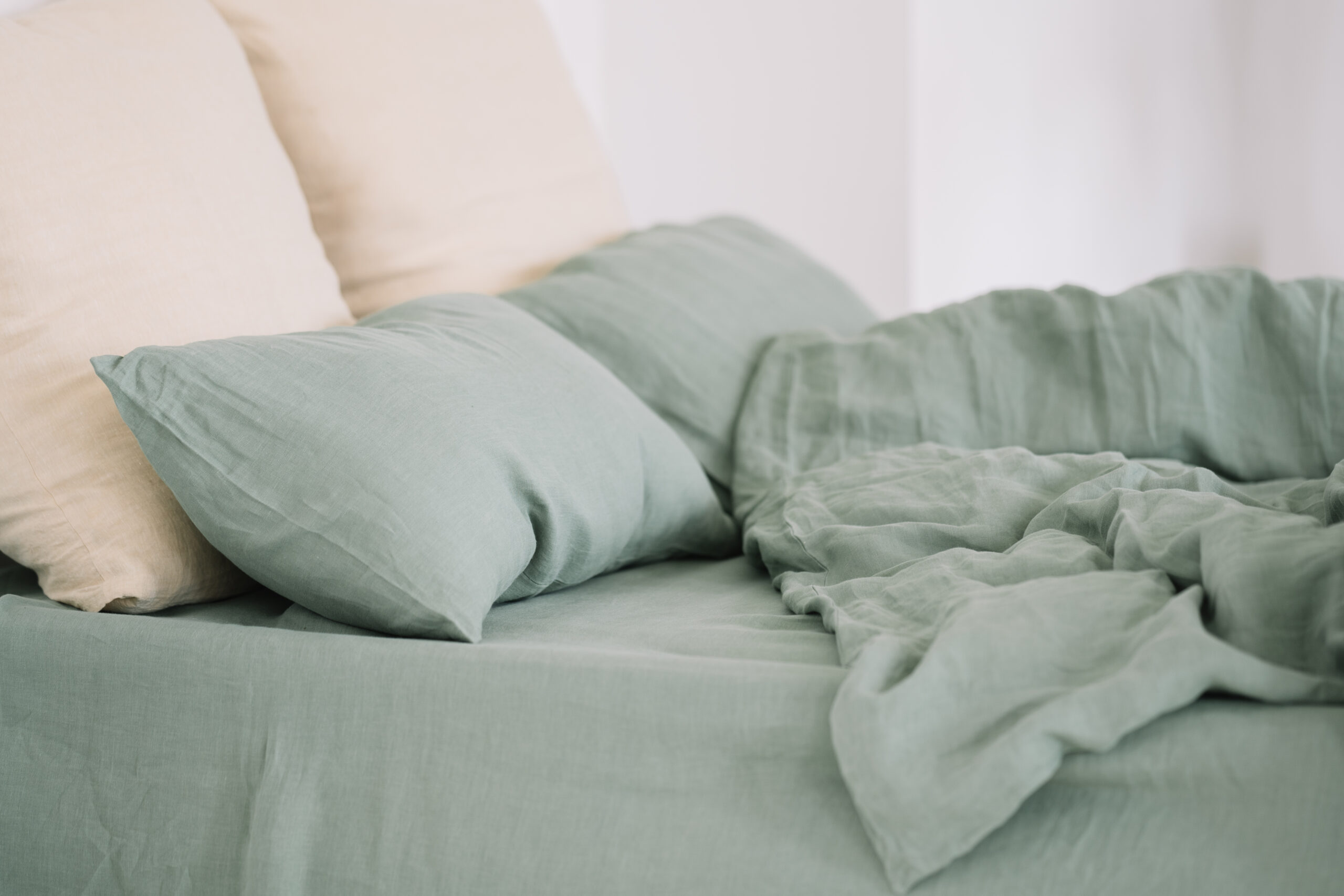 Mint Green Set 50x60 Pillowcases and 90x200 Sheet