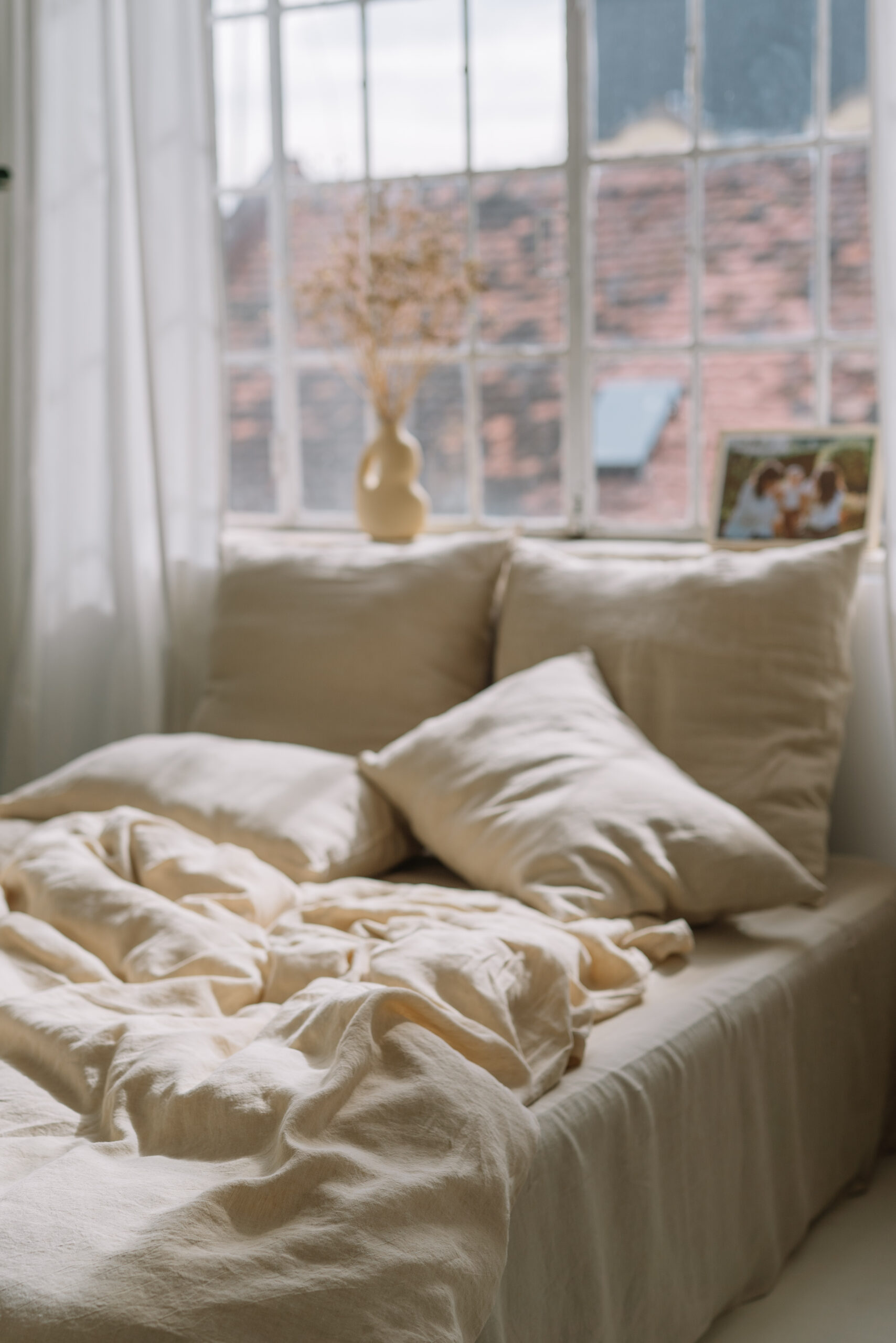 Vanilla Cream Set 50x70 Pillowcases and 90x200 Sheet