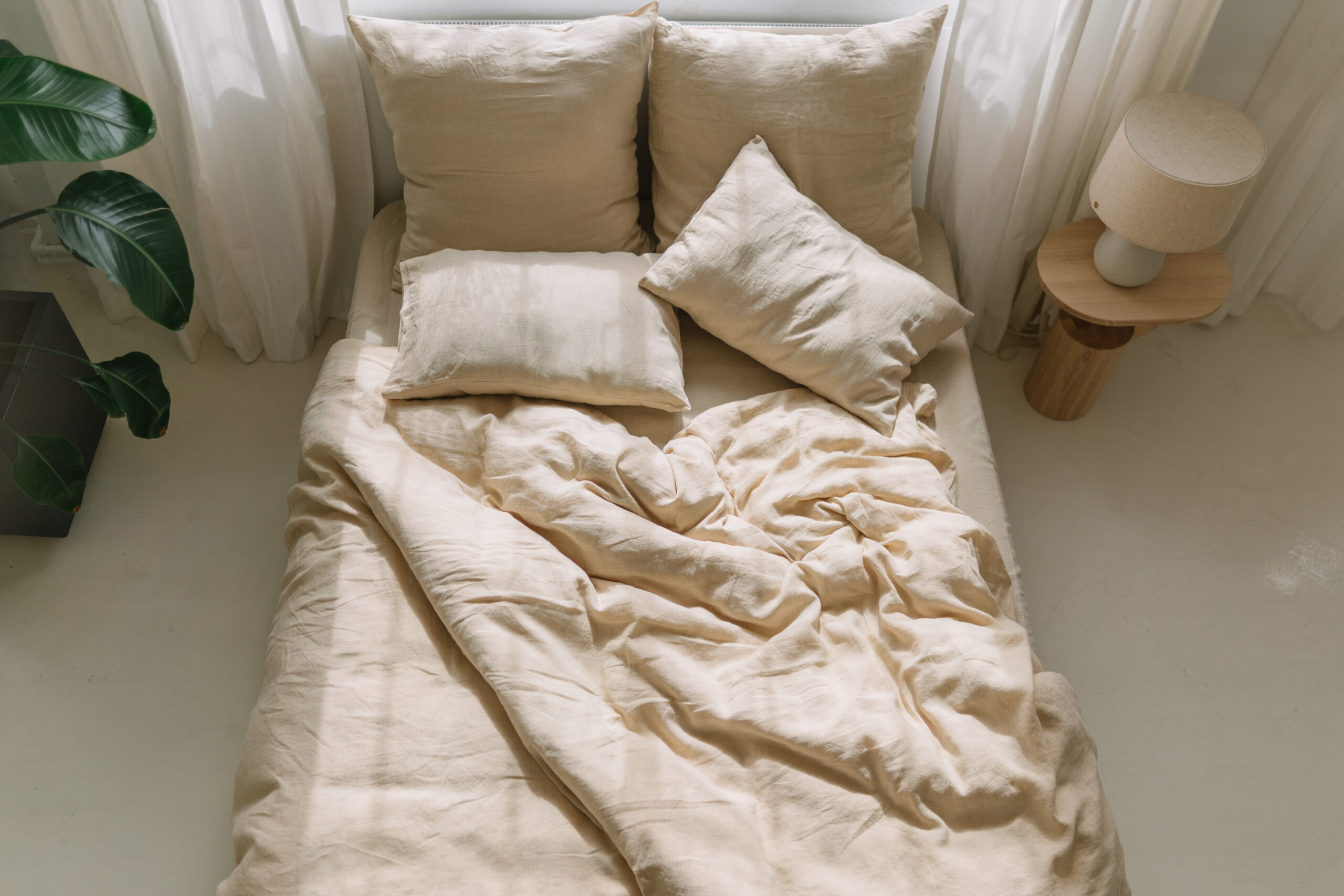 Vanilla Cream Set 50x60 Pillowcases and 90x200 Sheet