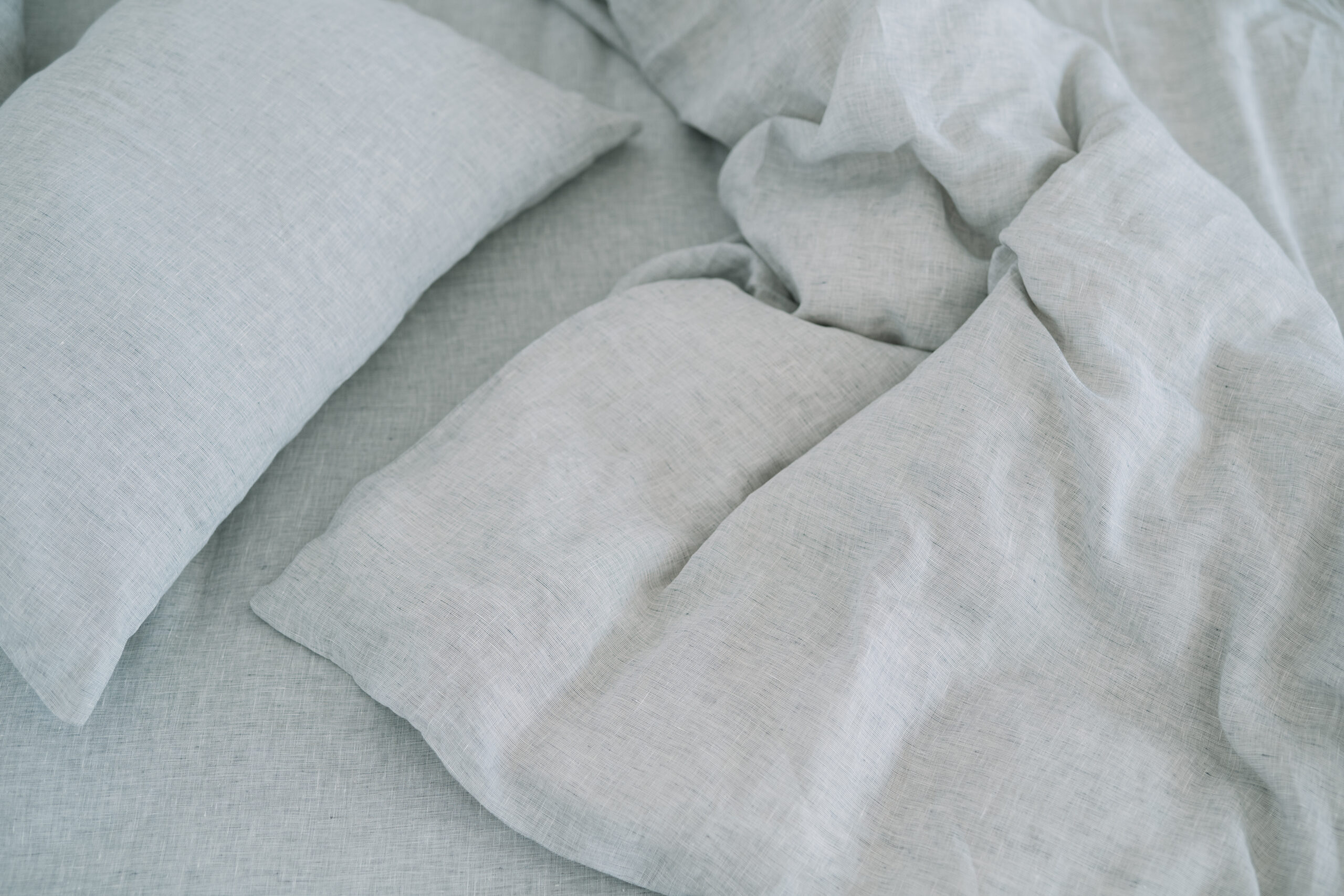 Dusty Grey Set 50x60 Pillowcases and 200x220 Quilt Cover