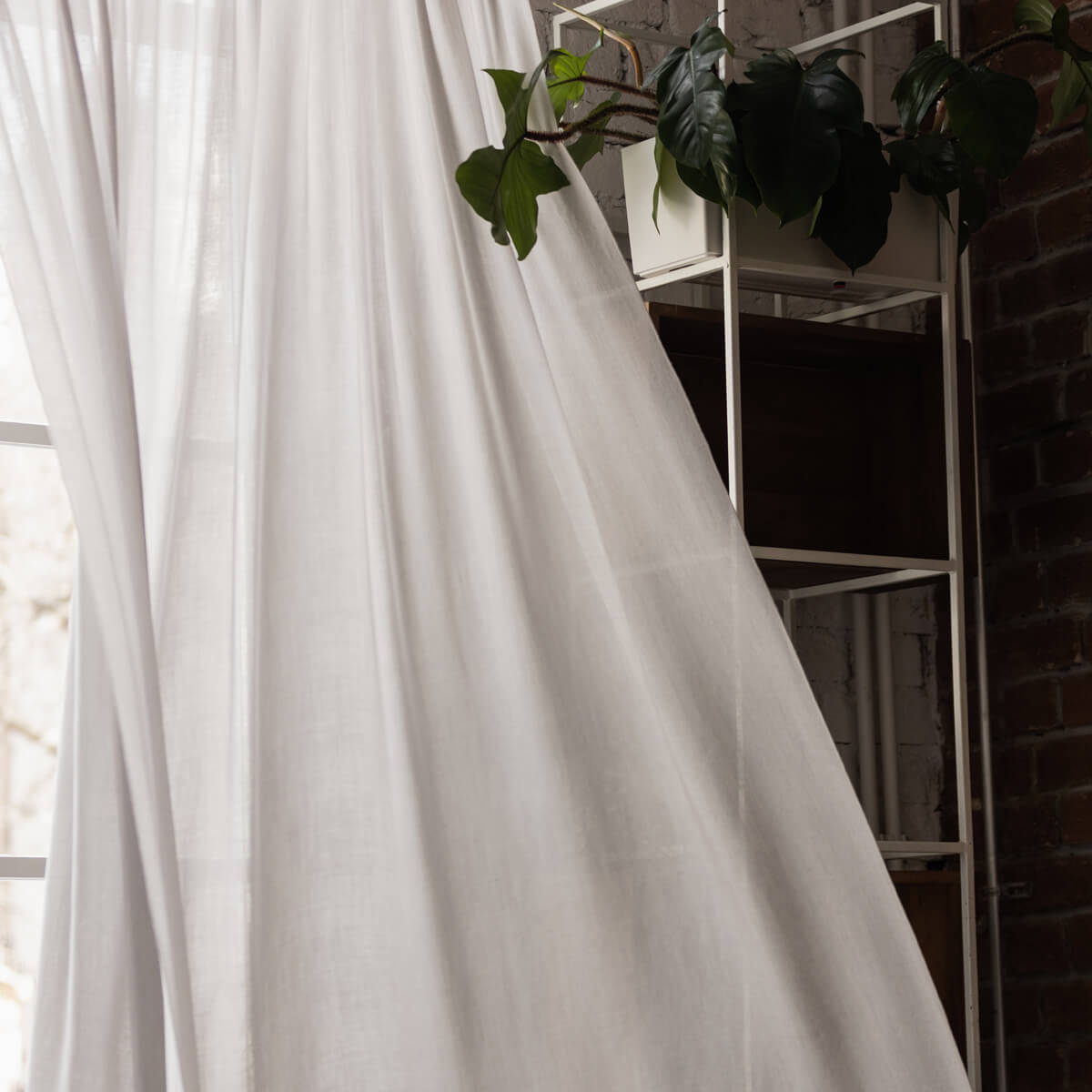 Merino Wool Curtain Dirty White 160x270