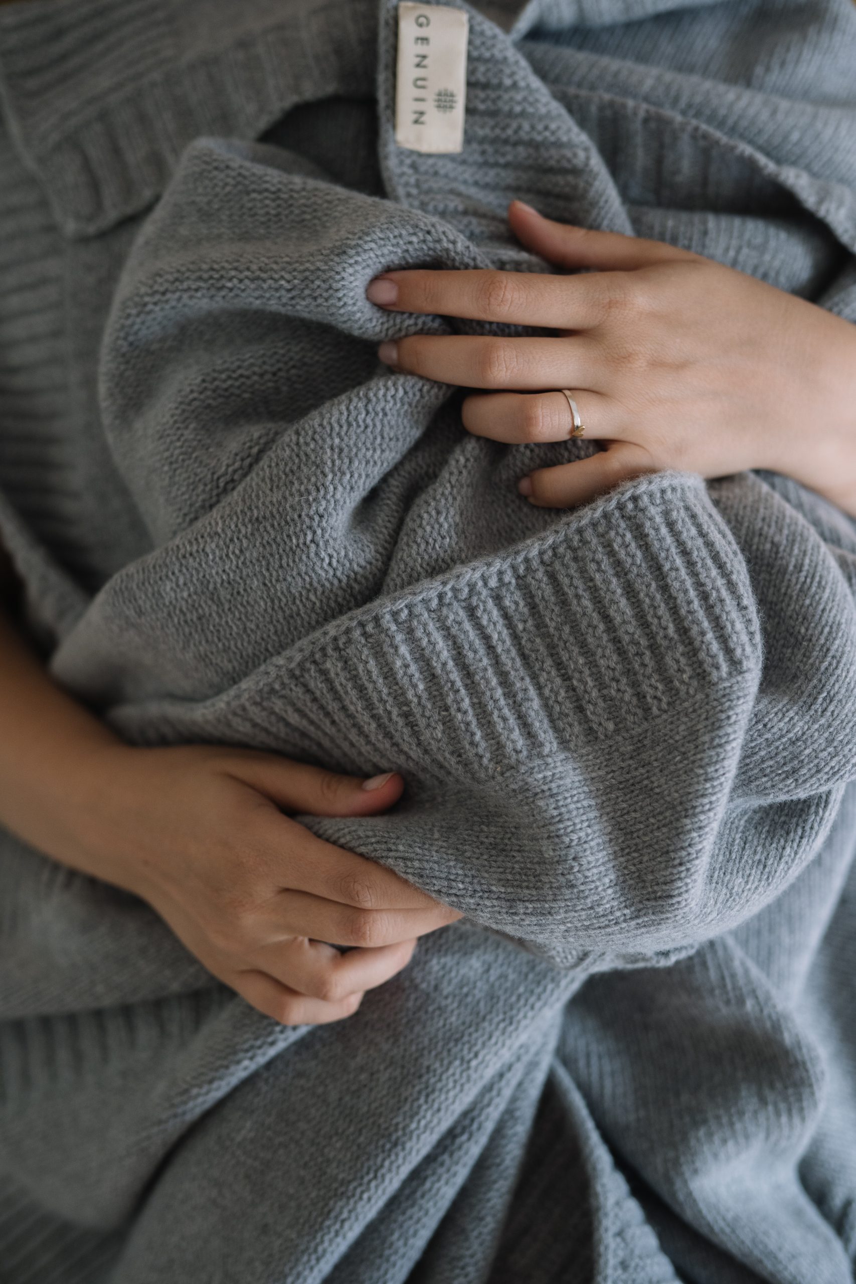 Scandinavia Merino Blanket Dusty Gray 130x170cm
