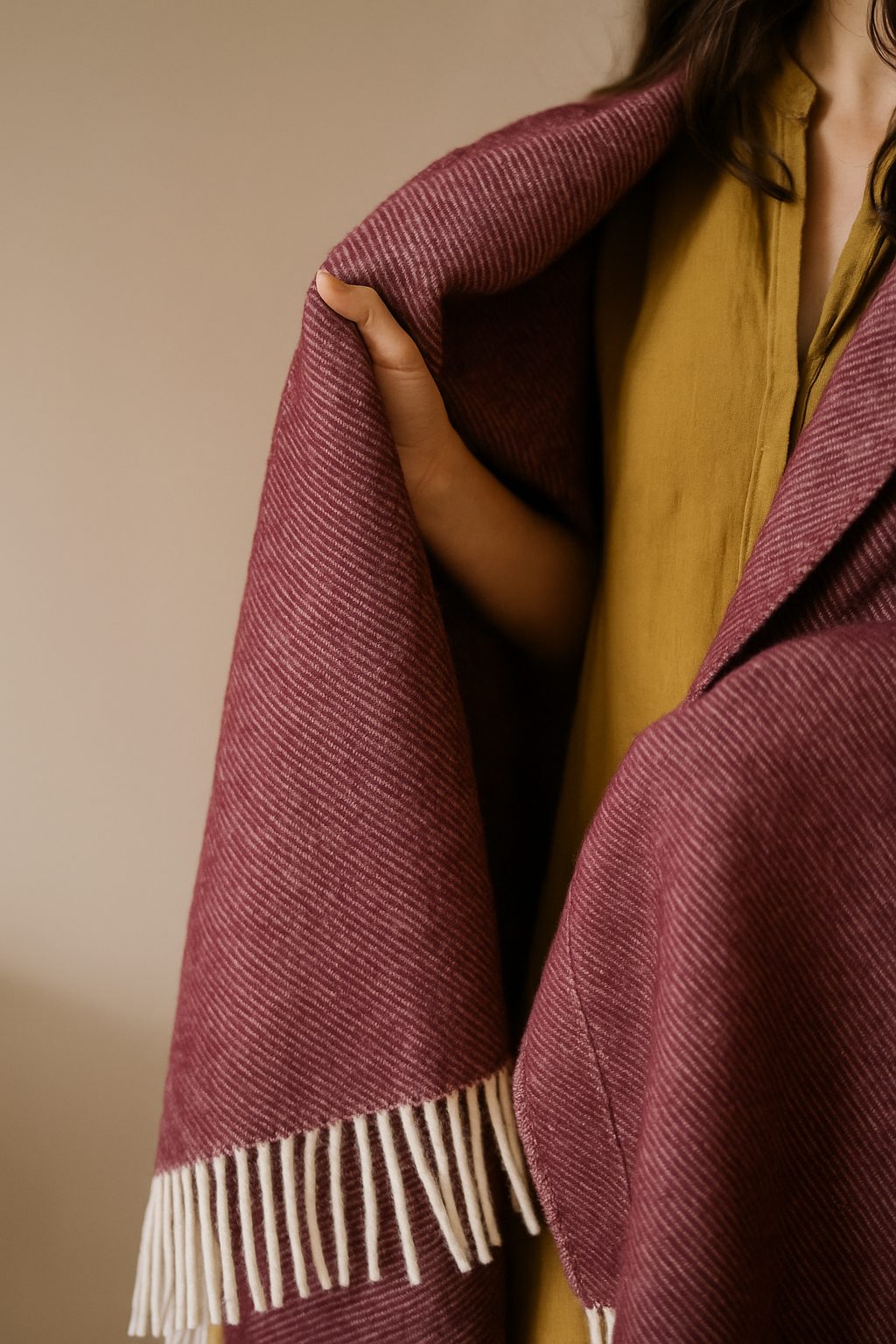 Elements Blanket 100% Australian Wool 140x200 cm Fire Pink