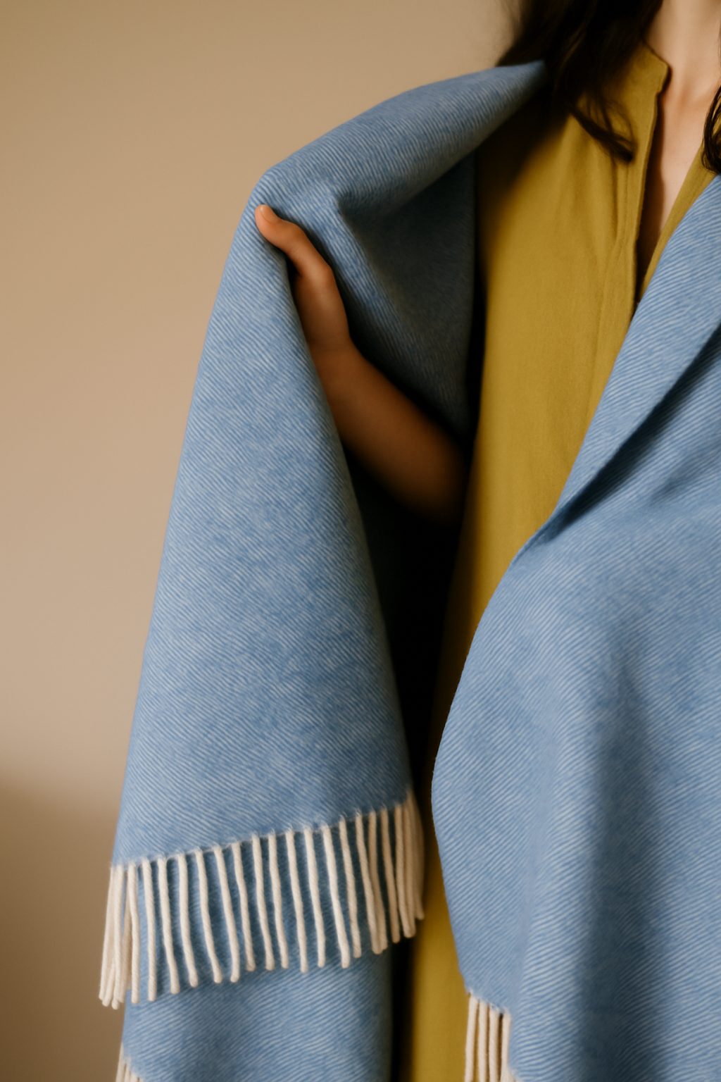 Elements Blanket 100% Australian Wool 140x200 cm Water Blue