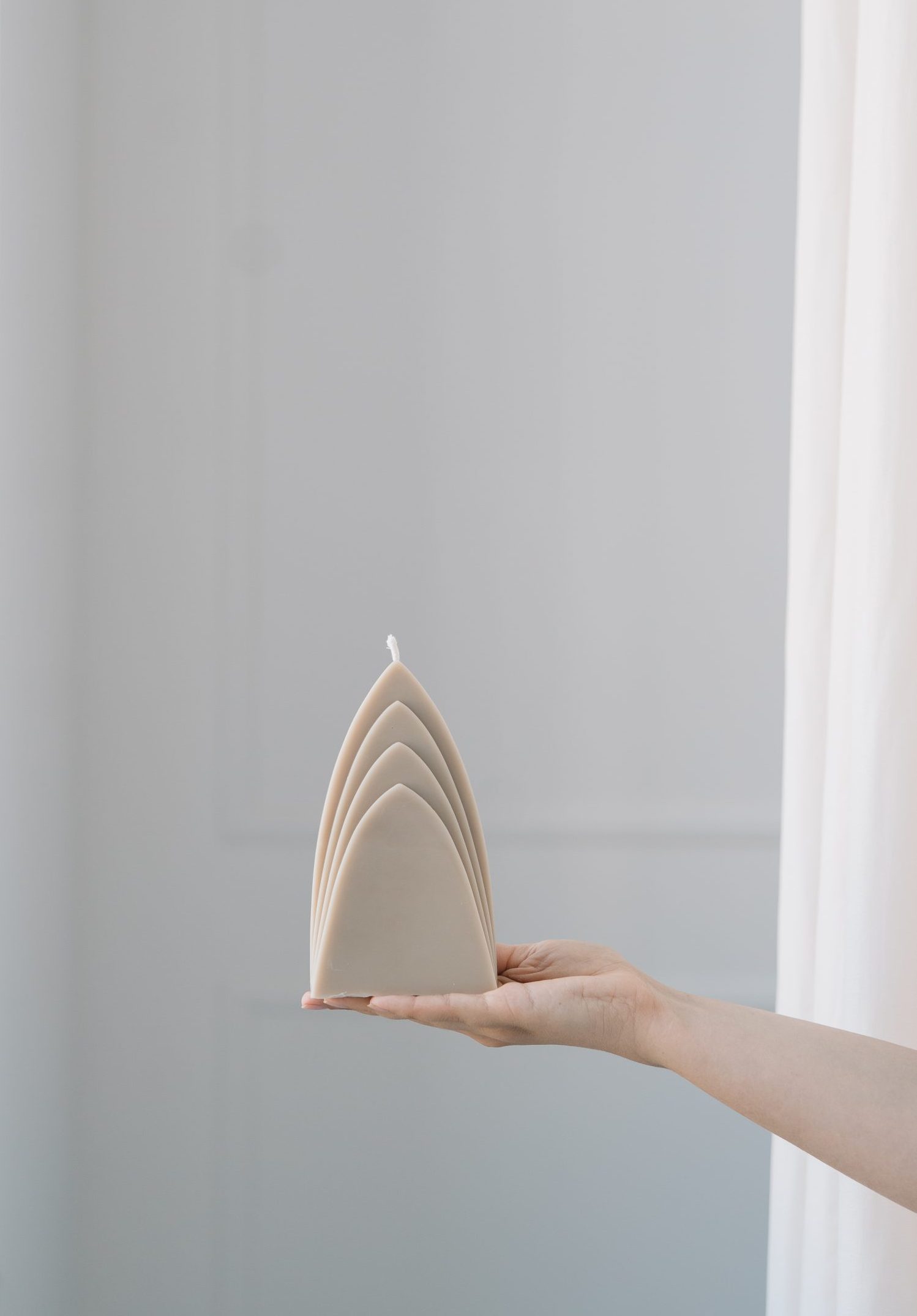 Handmade wax candle Earth Chapel