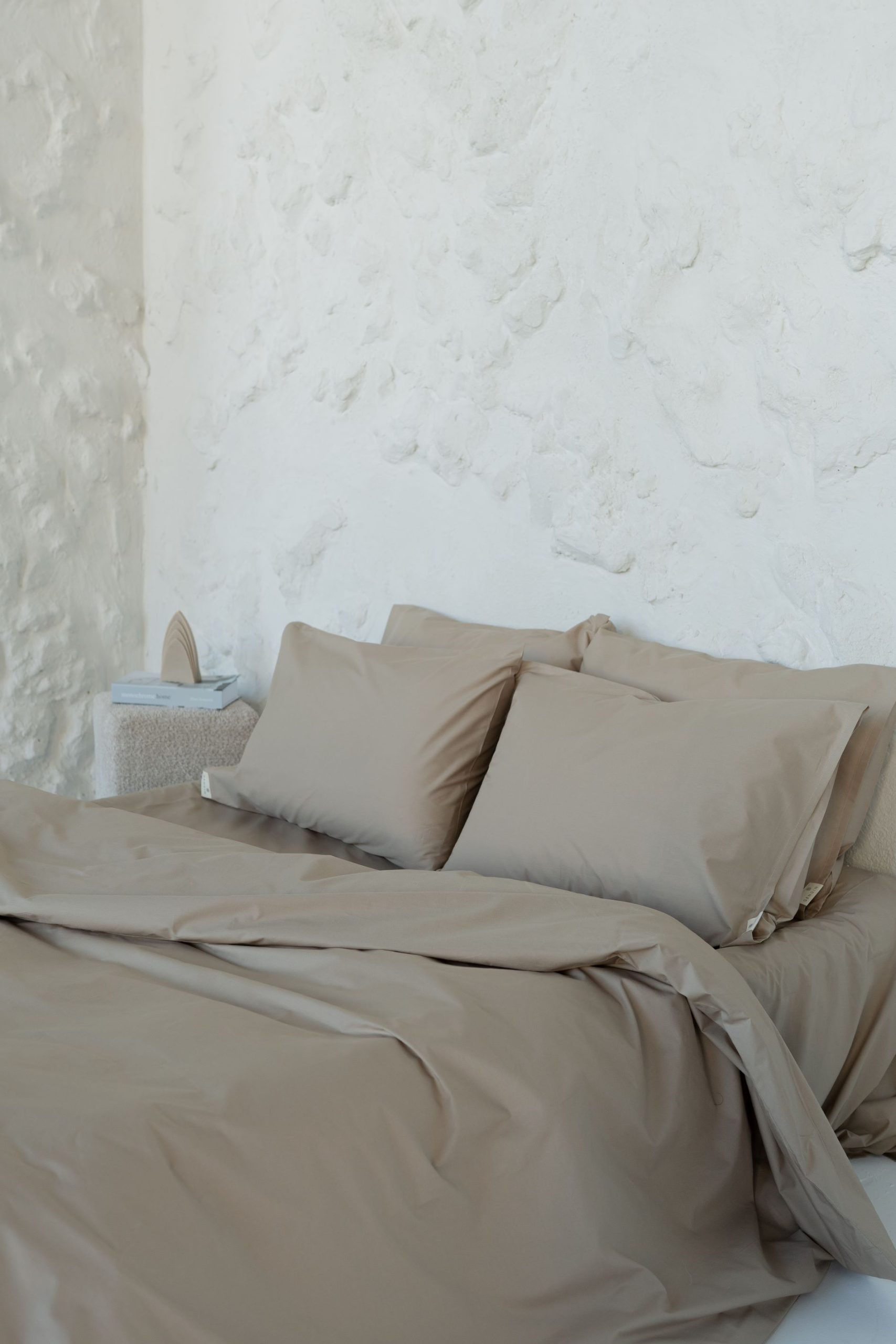 Fețe pernă bumbac organic Earth Beige