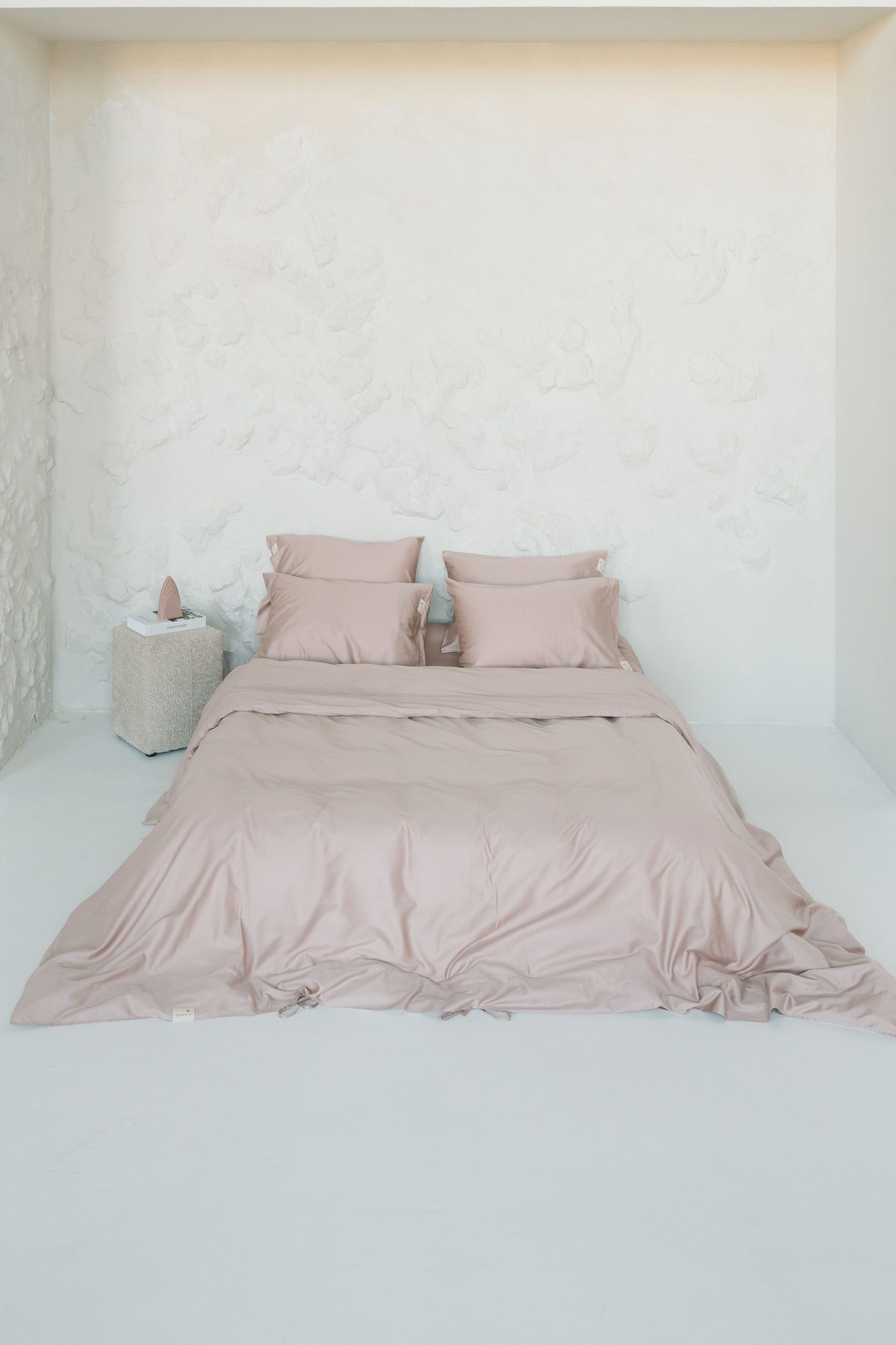 Fire Pink Margot Sateen Cotton Duvet Cover