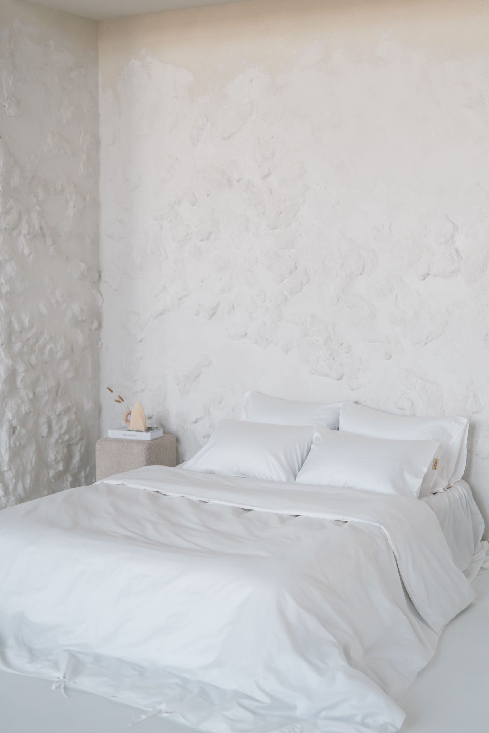 Airy White Organic Cottor Duvet Cover